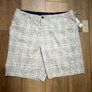 Tommy Bahama Men's Island Active Shorts in Storm Gray Cayman Hidden Floral NWT